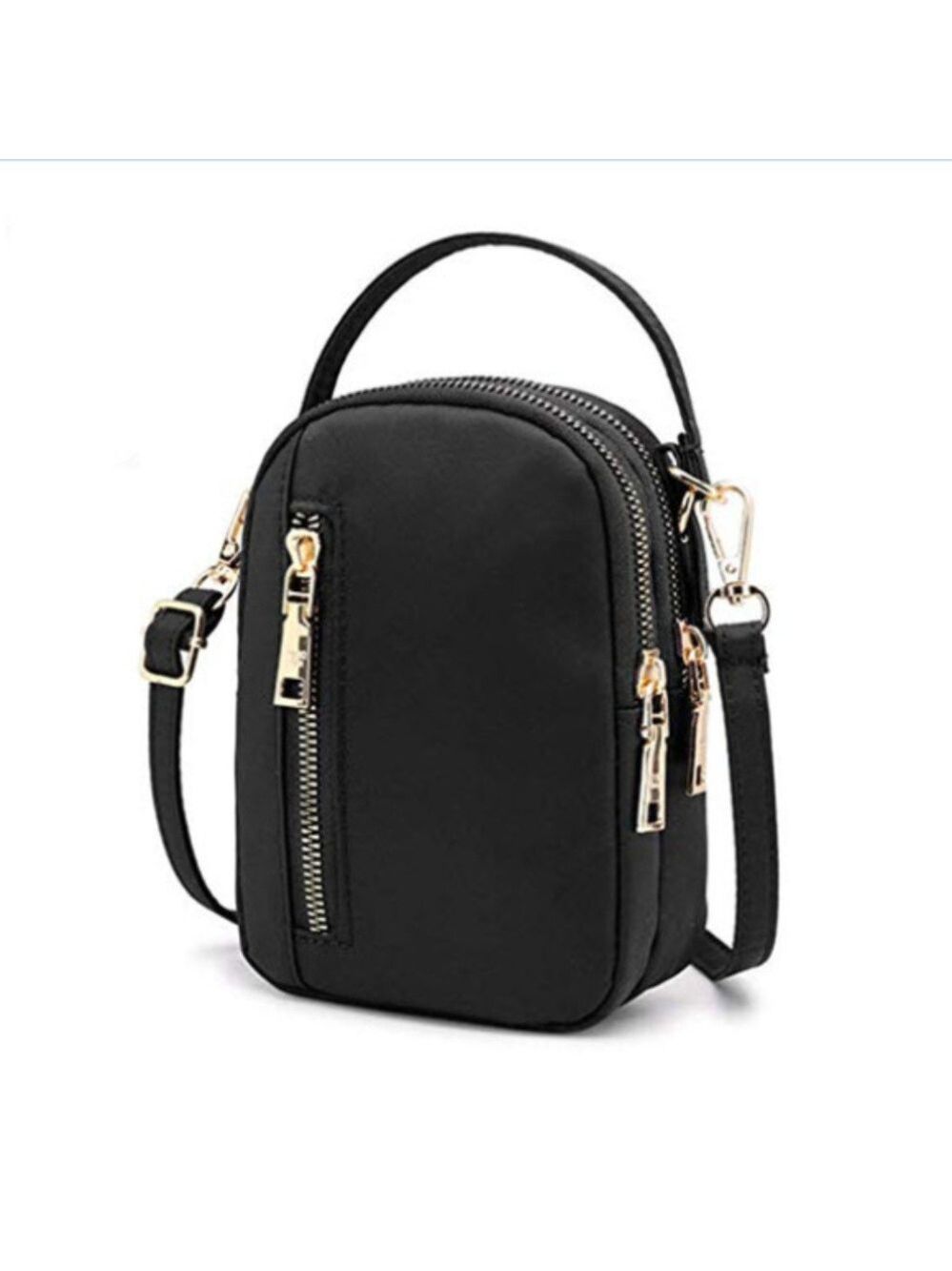 black Crossbody Cell Phone Purses Wallet - Picture 3 of 8